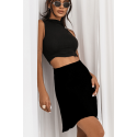 Czarna mini spódnica LISSE