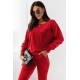 Dres damski welurowy Kanava - czerwony
