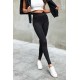 Czarne elastyczne legginsy push-up Wish