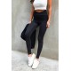 Czarne elastyczne legginsy push-up Wish